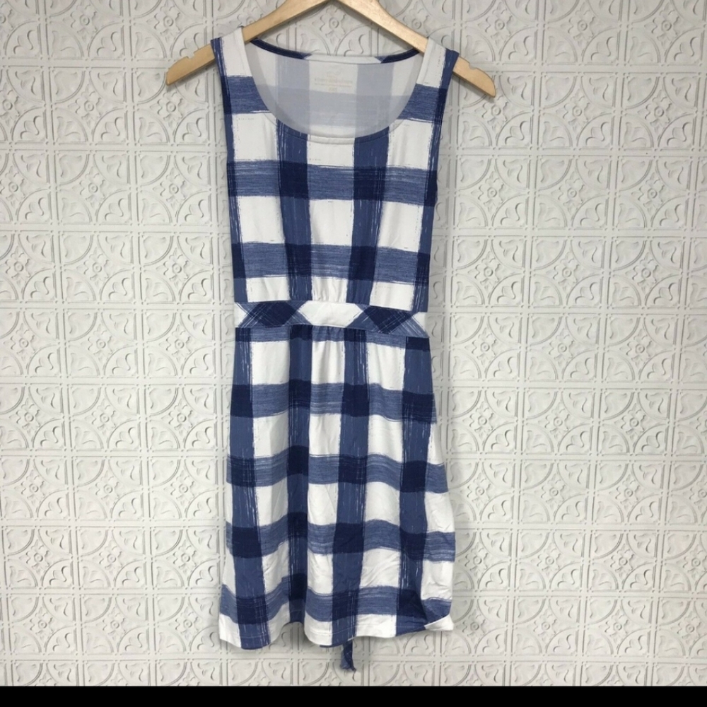 XXS Vineyard Vines Gingham Sleeveless Dress